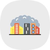 City Pollution Vector Icon Design