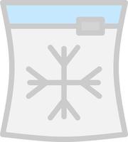 Ice Bag Vector Icon Design