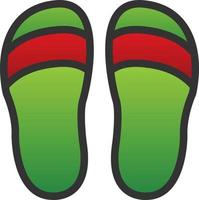 Slippers Vector Icon Design