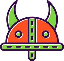 Viking Helmet Vector Icon Design