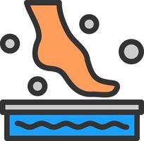 Foot Spa Vector Icon Design