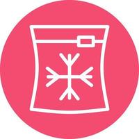 Ice Bag Vector Icon Design