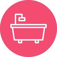 Bathtub Vector Icon Design