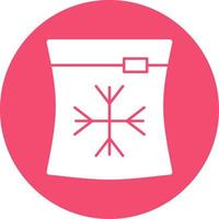 Ice Bag Vector Icon Design