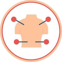 Body Acupuncture Vector Icon Design