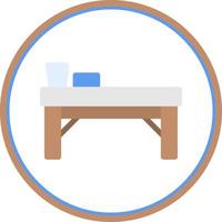 Spa Bed Vector Icon Design