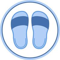 Slippers Vector Icon Design