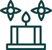 Spa Candle Vector Icon Design