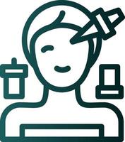 Spa Eye Treatment Vector Icon Design