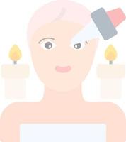 Spa Eye Treatment Vector Icon Design