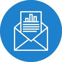 Email Statistics Vector Icon Design