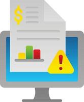 Online Reports Vector Icon Design