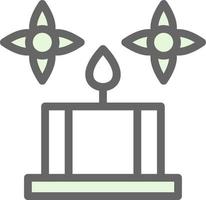 Spa Candle Vector Icon Design