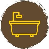 Bathtub Vector Icon Design