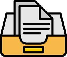 Documents Box Vector Icon Design