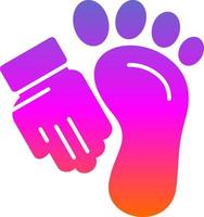 Foot Massage Vector Icon Design