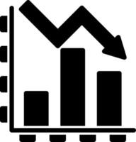 Decline Diagram Vector Icon Design