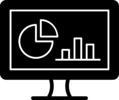 Online Statistics Vector Icon Design