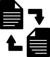 Documents Exchange Vector Icon Design