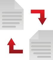 Documents Exchange Vector Icon Design