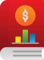 Accounting Book Vector Icon Design