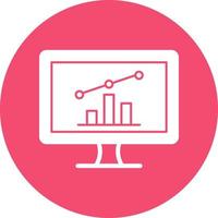 Online Stock Market Vector Icon Design