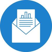 Email Statistics Vector Icon Design