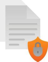 Document Security Vector Icon Design