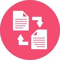 Documents Exchange Vector Icon Design