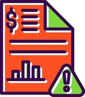 diseño de icono de vector de informe de mercado de valores