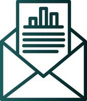 Email Statistics Vector Icon Design