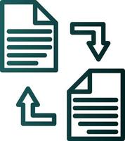 Documents Exchange Vector Icon Design