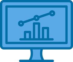 Online Stock Market Vector Icon Design