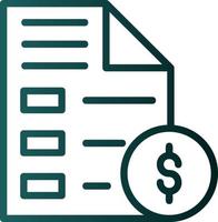 Invoice Vector Icon Design