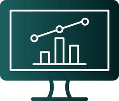 diseño de icono de vector de mercado de valores en línea