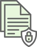 Document Security Vector Icon Design