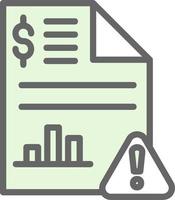 Stock Market Report Vector Icon Design