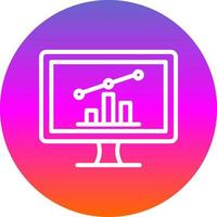 Online Stock Market Vector Icon Design