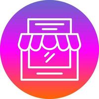 diseño de icono de vector de tienda