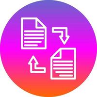 Documents Exchange Vector Icon Design