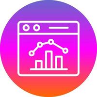 Stock Market Webpage Vector Icon Design