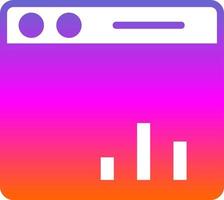 Webpage Statistics Vector Icon Design