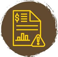 Stock Market Report Vector Icon Design