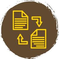 Documents Exchange Vector Icon Design