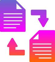 Documents Exchange Vector Icon Design