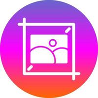 Crop Flat Icon vector