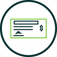 Cheque Vector Icon Design