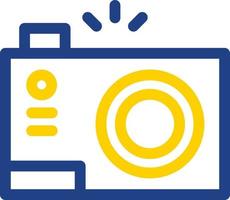 Compact Camera Flat Icon vector