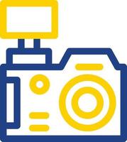 Dslr Camera Flat Icon vector