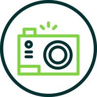 Compact Camera Flat Icon vector